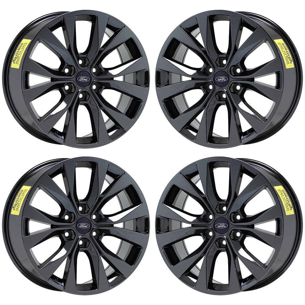 20" Ford F150 Truck Black Chrome wheels rims Factory OEM set 10003